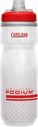 Camelbak Podium Chill Cycling Plastic Water Bottle 620ml White Camelbak Podium Chill Cycling Plastic Water Bottle 620ml White