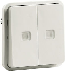 Hager Cubyko Waterproof Recessed Wall Switch Do...