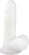 Dream Toys Lightsaber Glow-in-the-Dark Dildo Realistic Dildo with Balls and Suction Cup White 20cm