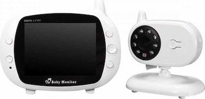 Wireless Baby Monitor with Camera & Screen 3.5" with Two-Way Audio & Lullabies