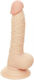 Nanma G Girl Style Realistic Dong with Scrotum Ρεαλιστικό Dildo με Όρχεις και Βεντούζα Flesh 18cm