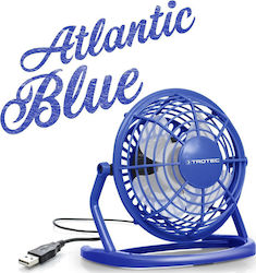 Trotec USB Office/Home Rotating Fan Blue TVE 1