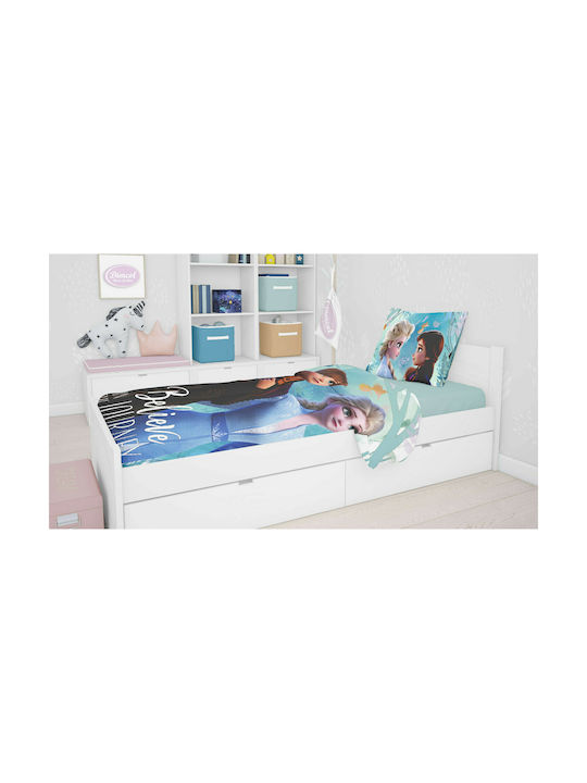 Dimcol Frozen Set Kids Duvet Cover Single with Pillowcase Cotton 980 160x240cm