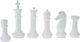 Iliadis Chess Pawns White 6pcs