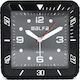 Alfaone Alfaone Silent Tabletop Clock LED with Alarm Clock Black 2810