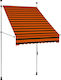 vidaXL Zelt Terrasse Orange 1x1.2m