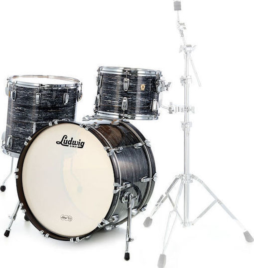 Ludwig Classic Maple Pro Beat Schlagzeug-Set Vintage Schwarz Perlmuttermuschel