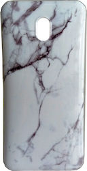 Wozinsky Marble Umschlag Rückseite Silikon Weiß...