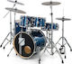 Millenium Hybrid Practice Set Drum Set Blue Lining