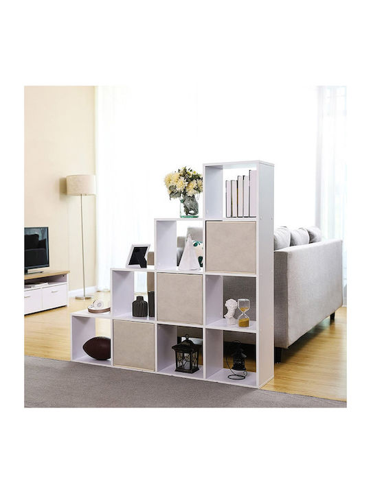 Bibliotecă Alb 129.5x29x129.5cm
