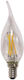 Eurolamp LED Lampen für Fassung E14 und Form C37 Warmes Weiß 480lm Dimmbar 1Stück