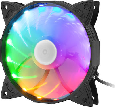 Natec Hydrion 130 RGB Вентилатор за кутия 120мм с връзка 3-Pin / 4-пинов молекс 1бр