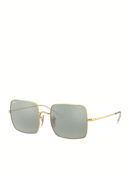 Ray Ban Square Women's Sunglasses with Gold Met...