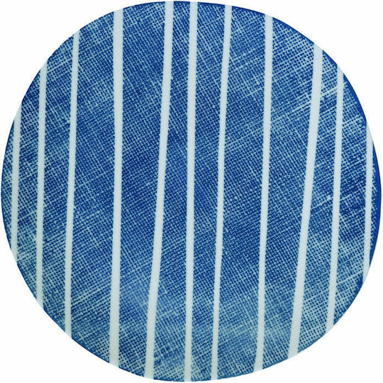 Marva Πιάτο Γλυκού από Πορσελάνη Blue Breeze με Διάμετρο 21cm