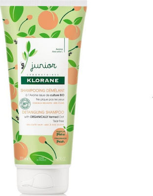 Klorane Organic Kids' Shampoo Junior with Peach for Easy Combing in Cream Form 200ml