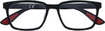 Zippo Men's Reading Glasses +1.00 in Black color 31Z-PR67-100