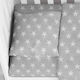 Dimcol Star Baby Cotton Pillowcase Gray 35x45cm