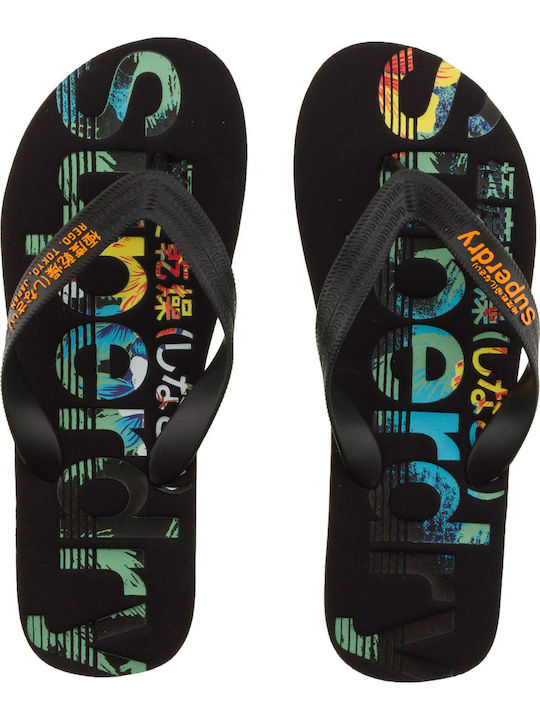 Scuba Camo Men's Flip Flops Black