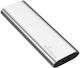 MediaRange MR1102 USB 3.2 / USB-C External SSD 480GB M.2 Silver