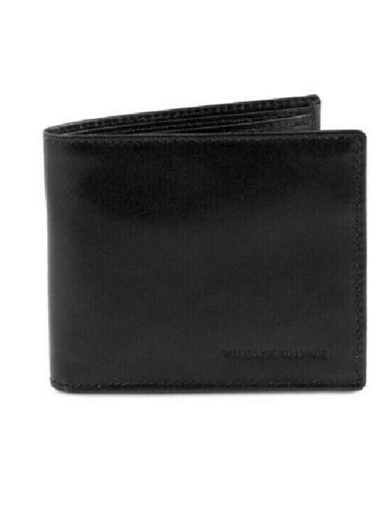 Tuscany Leather Кожен Мъжки Портфейл Черен