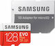 Samsung Evo Plus microSDXC 128GB Class 10 U3 UHS-I με αντάπτορα