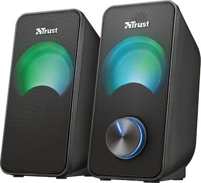 Trust Arys RGB Compact 2.0 Speaker Set 2.0 Speakers with RGB 12W Black