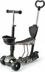 Moni Kids Scooter Pixy 3-Wheel with Seat for 3+ Years Black 107698