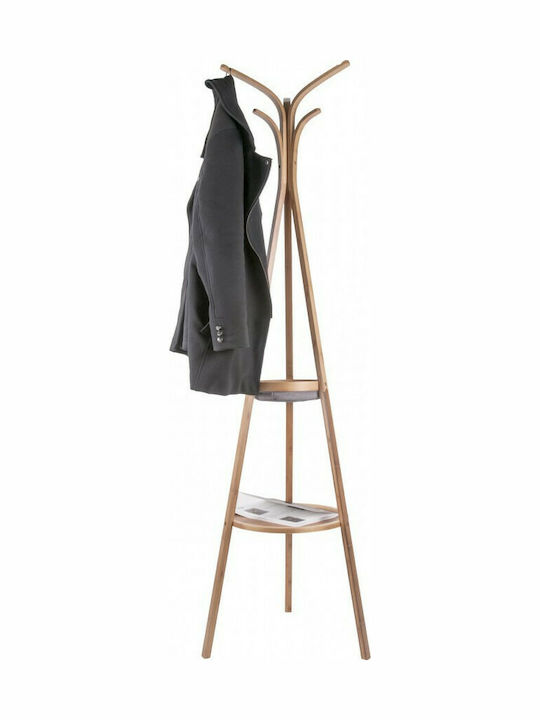 Leitmotiv Wooden Coat Rack Brown 49x49x170cm