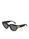 Bottega Veneta Women's Sunglasses with Black Plastic Frame and Black Lens BV1035S 001