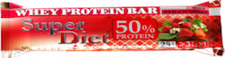 Fit & Shape Super Diet Bar with 50% Protein & Flavor Wild Strawberries 50gr