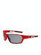 Goggle Jil Unisex Sonnenbrille mit Rot Kunststoff Gestell und Gray Linse