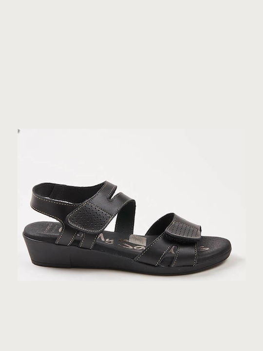 Oh My Sandals Καλοκαιρινές Γυναικείες Πλατφόρμες Μαύρες