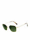 Etnia Barcelona Hudson Unisex Γυαλιά Ηλίου με Χρυσό Μεταλλικό Σκελετό και Πράσινο Ντεγκραντέ Φακό