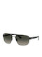 Ray Ban Herren Sonnenbrille mit Silber Gestell und Grün Verlaufsfarbe Linse RB3663 004/71