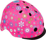 Globber Elite Lights Kids' Helmet for City Bike Pink with LED Light XS/S (48-53 cm) Deep Pink Flowers