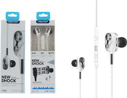 Newtop CF26 In-Ear Freihändig Kopfhörer mit Stecker 3.5mm Weiß