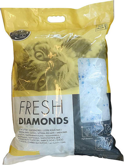 M-Pets Fresh Diamonds Silica Kristall Katzenstreu mit Duft Frisch 5Es