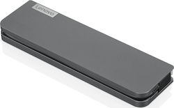 Lenovo Mini USB-C Docking Station με HDMI 4K PD Ethernet Γκρι