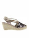 Vidorreta 18400 Women's Platform Espadrilles Silver