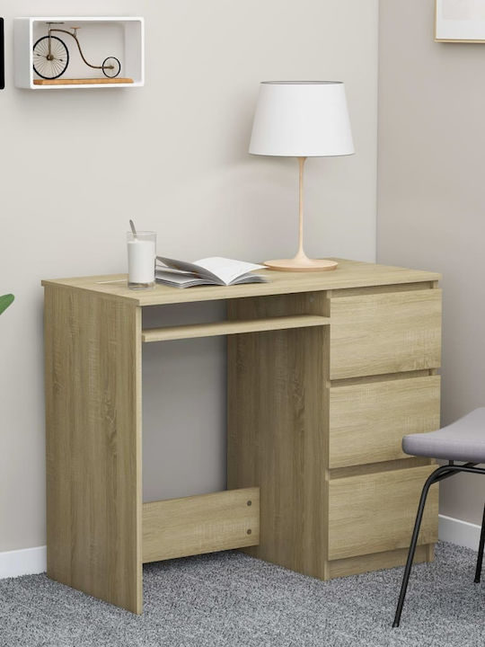 Birou Din Lemn Bej 90x45x76cm