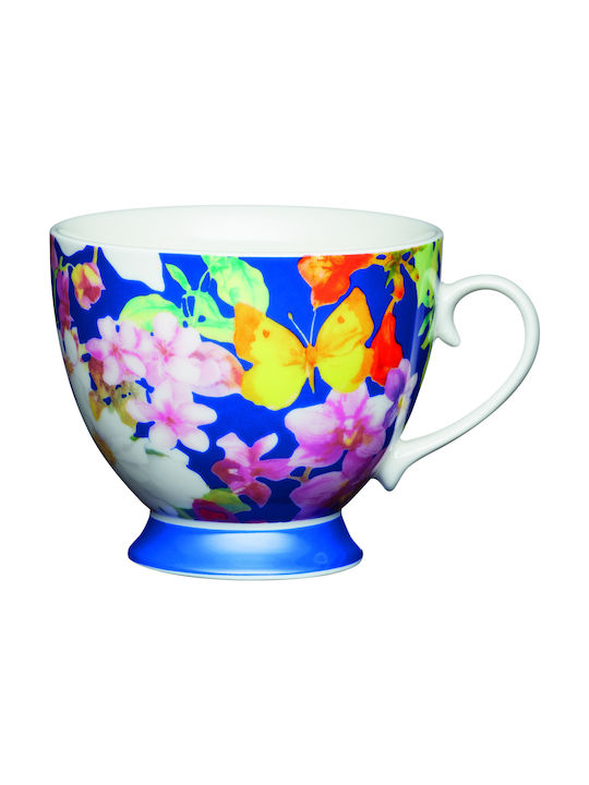 Kitchen Craft Butterfly Tasse aus Porzellan Lila 400ml 1Stück