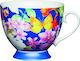 Kitchen Craft Butterfly Tasse aus Porzellan Lila 400ml 1Stück