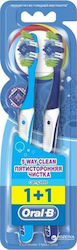 Oral-B Complete 5 Way Clean 40 1+1 Μπλε - Γαλάζιο Medium