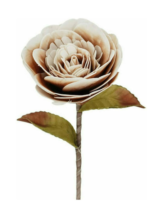 Marhome Artificial Decorative Branch Rose Brown 50cm 1pcs