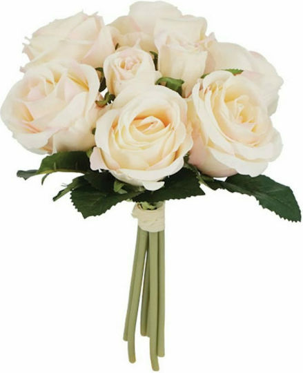Buchet din Flori Artificiale Trandafir 25cm Marhome