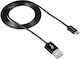 Canyon Regular USB 2.0 to micro USB Cable Μαύρο 1m (CNE-USBM1B)