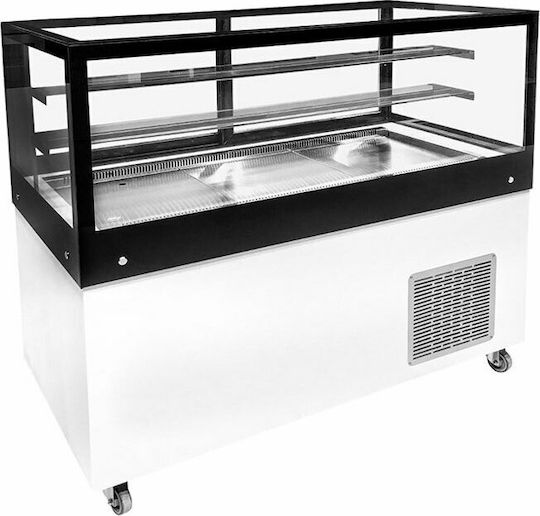Niki Inox Vitrină De Conservare Etaj 140x70x130cm