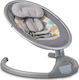 Cangaroo Ηλεκτρικό Relax Μωρού iSwing Light Grey με Μουσική για Παιδί έως 9kg