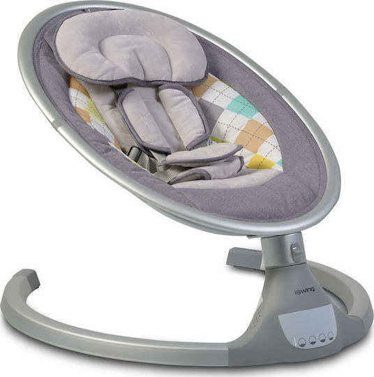 Cangaroo iSwing Ηλεκτρικό Relax Μωρού Light Grey