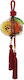 Marhome Hanging Lucky Charm Pomegranate Brown Made of Glass 30cm